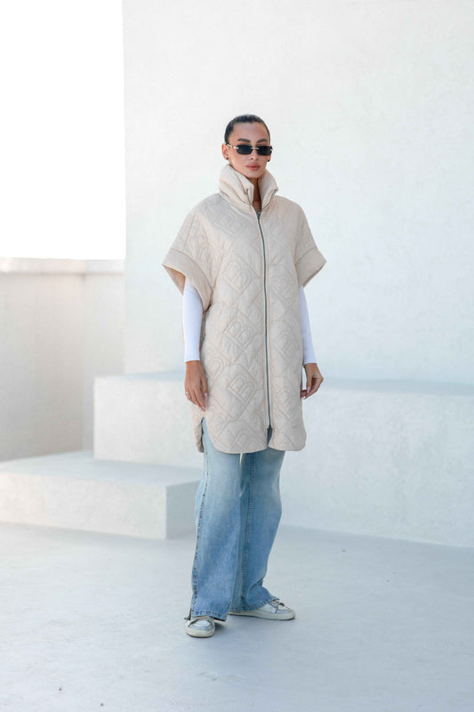 Bianca Relaxed Fit Embossed Vest