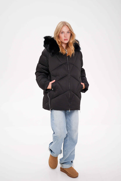 Genuine Polar Fox Thinsulate™ Insulation Coat