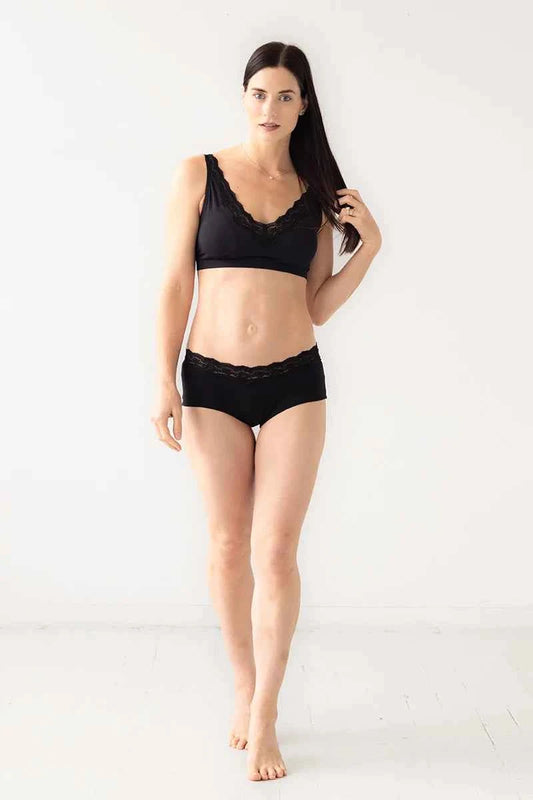 Salua Bikini Panty with Lace Edge