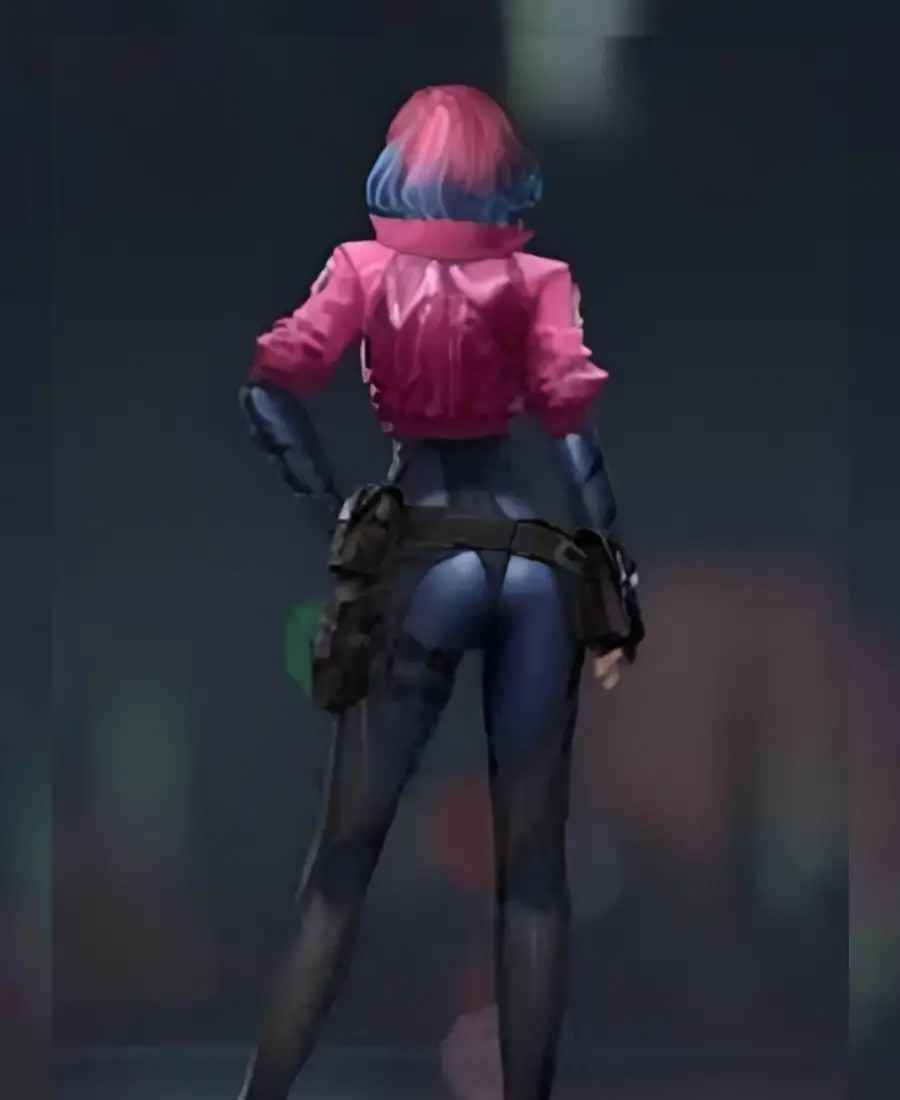 Cyberpunk 2077 Kira Madroxx Pink Leather Jacket