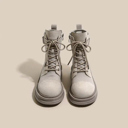 Women's British Style Thick Sole Martin Boots - Solstik