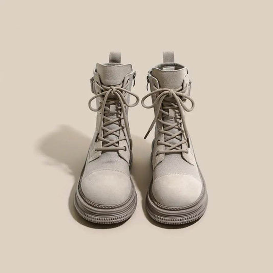 Women's British Style Thick Sole Martin Boots - Solstik