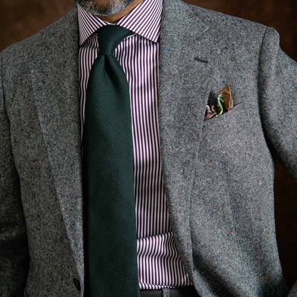 Foresta - Green Silk Grenadine Tie - Solstik