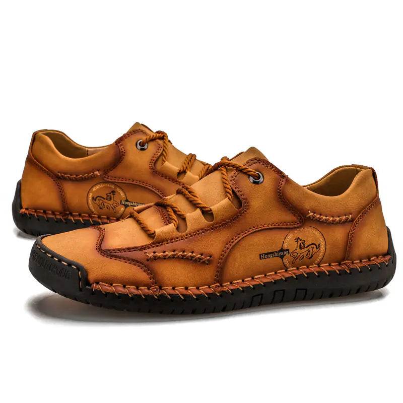 Plus Size Men's Leather Business Casual Shoes 2024 - Solstik