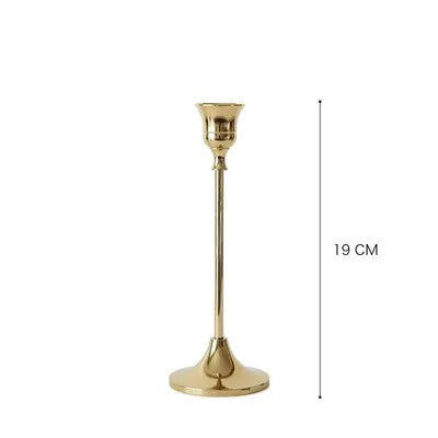 Elegant Vintage Gold Candle Holder - Solstik #