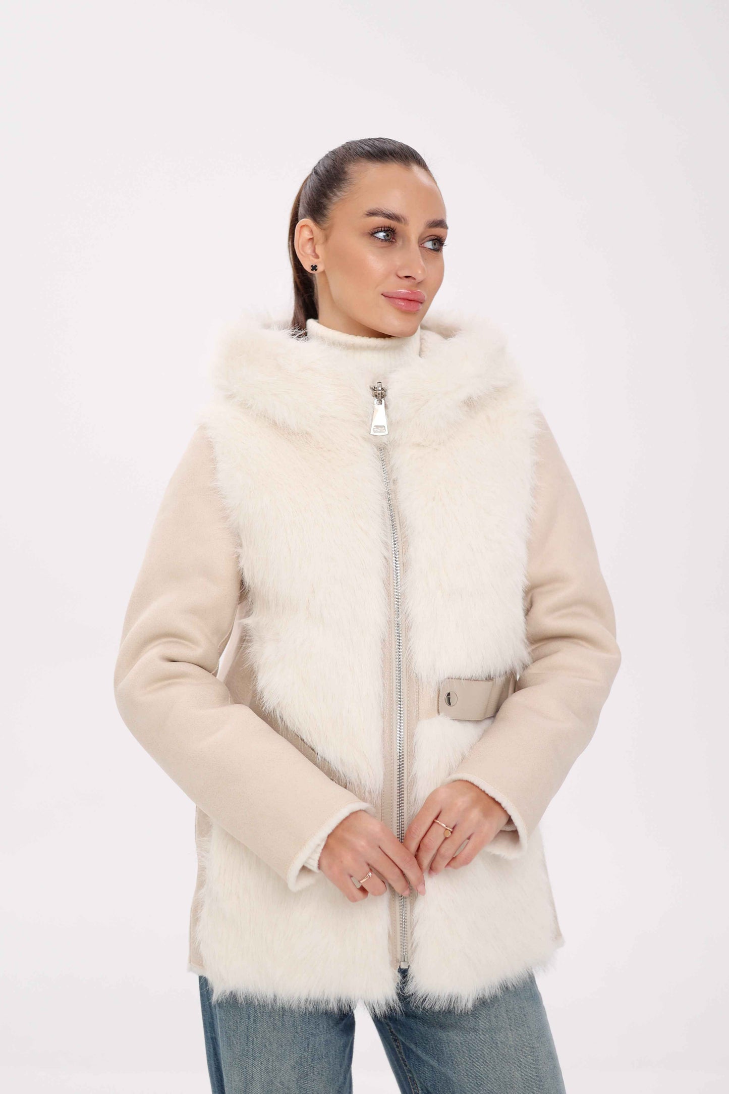 Pre-Order. Re-Stock Ships October 15. ⇆ Reversible Hooded Wool Blend Jacket