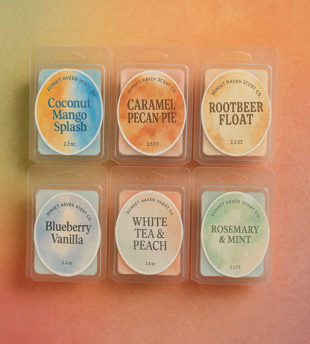 Sunset Haven Scent Co. Wax Melts – 2.5 oz Clamshells