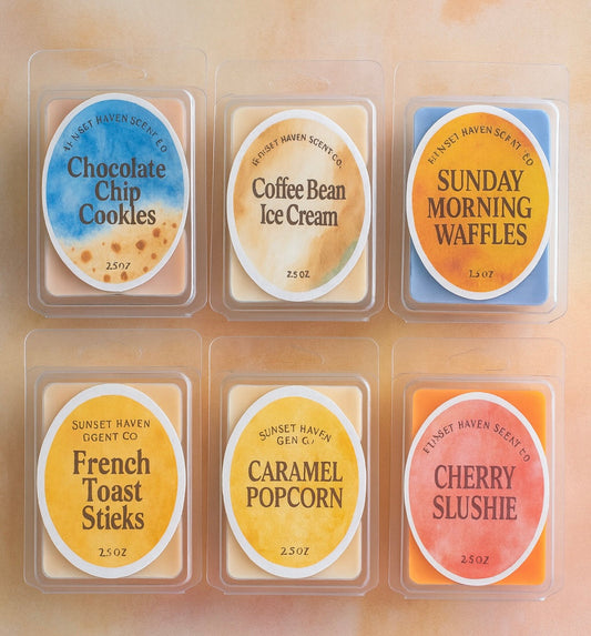 Sunset Haven Scent Co. Wax Melts – 2.5 oz Clamshells