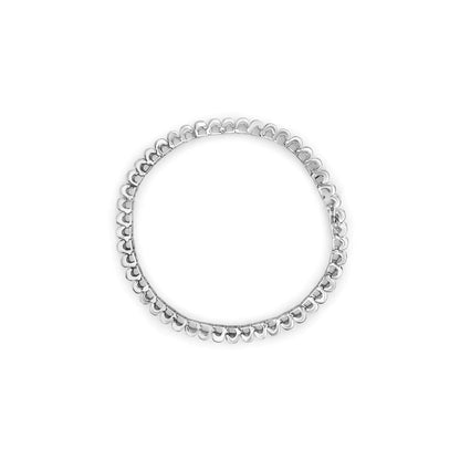 14K White Gold Princess Diamond Bracelet 3ct H-I SI1-SI2 - Solstik