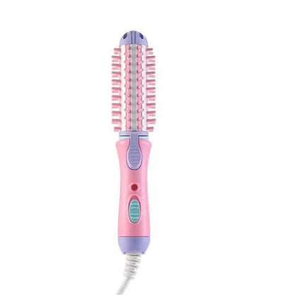 2 in 1 Mini Ceramic Curling Iron Brush - Solstik #