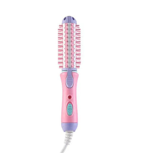 2 in 1 Mini Ceramic Curling Iron Brush - Solstik #