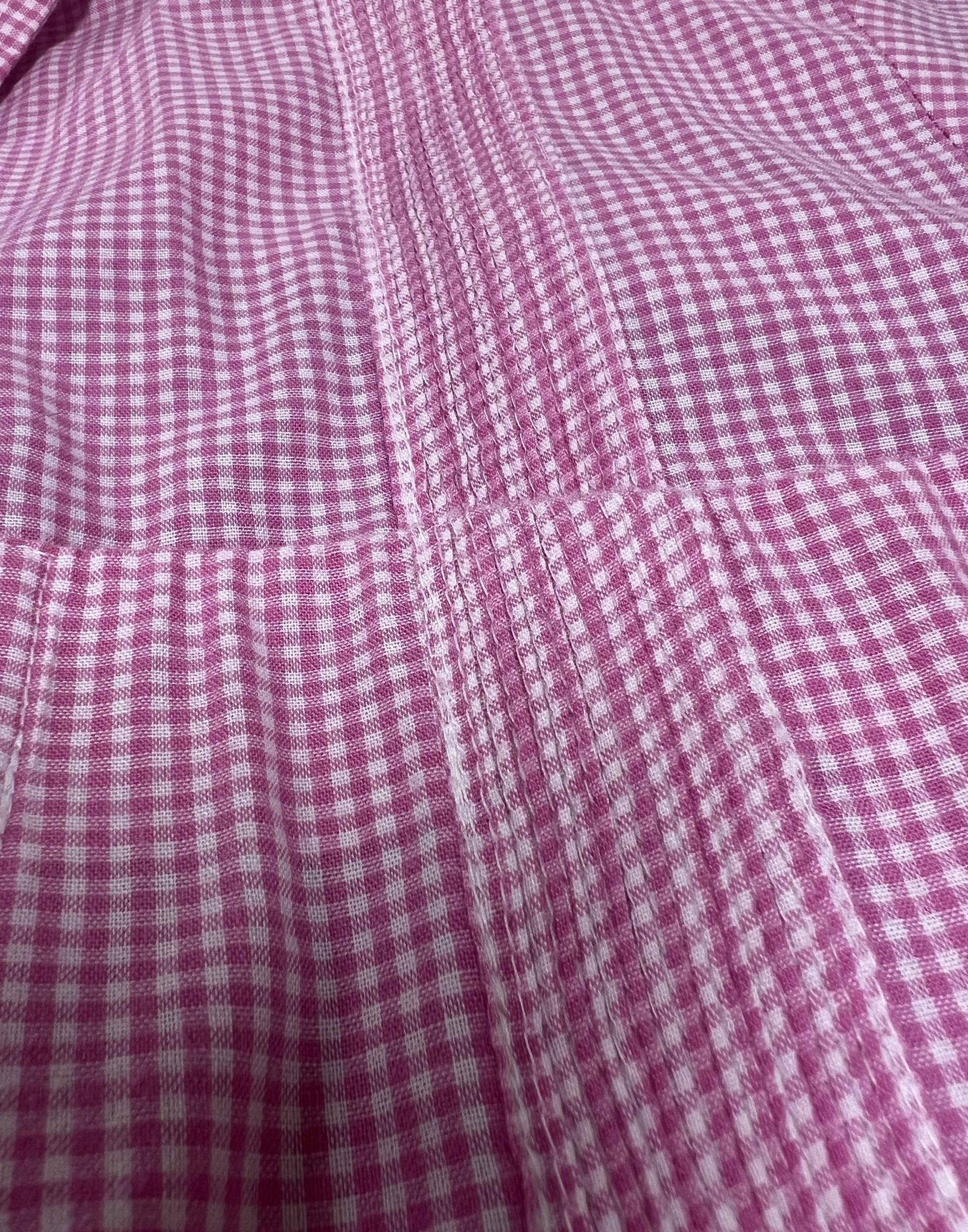 Guayabera - Pink Gingham