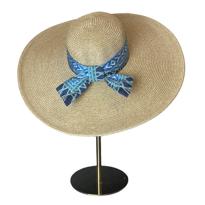 Fringe Harness Logo Perfect Straw Sun Hat - Solstik