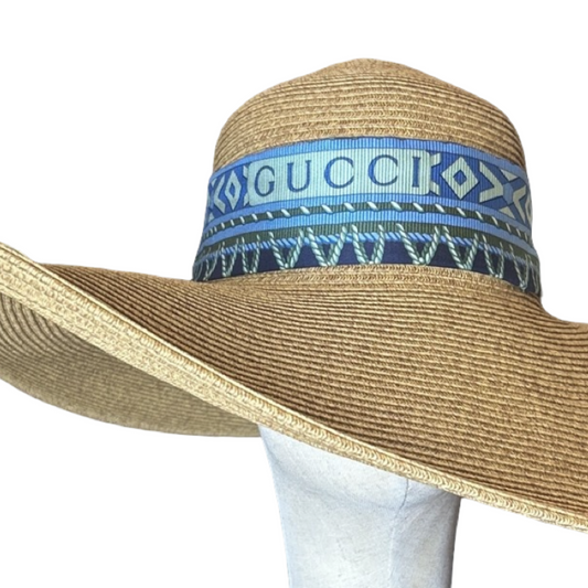 Fringe Harness Logo Perfect Straw Sun Hat - Solstik