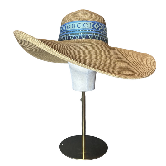 Fringe Harness Logo Perfect Straw Sun Hat - Solstik
