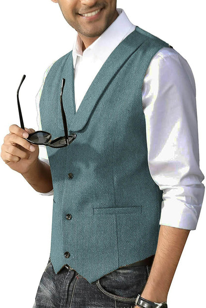 Men's Cashmere Blend Business Vest - Solstik