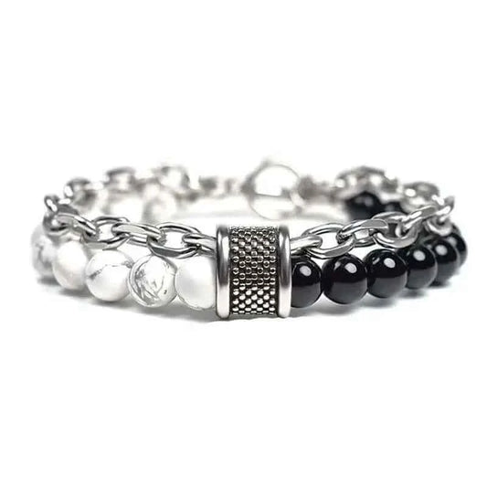 Howlite Lava Stone Bracelet