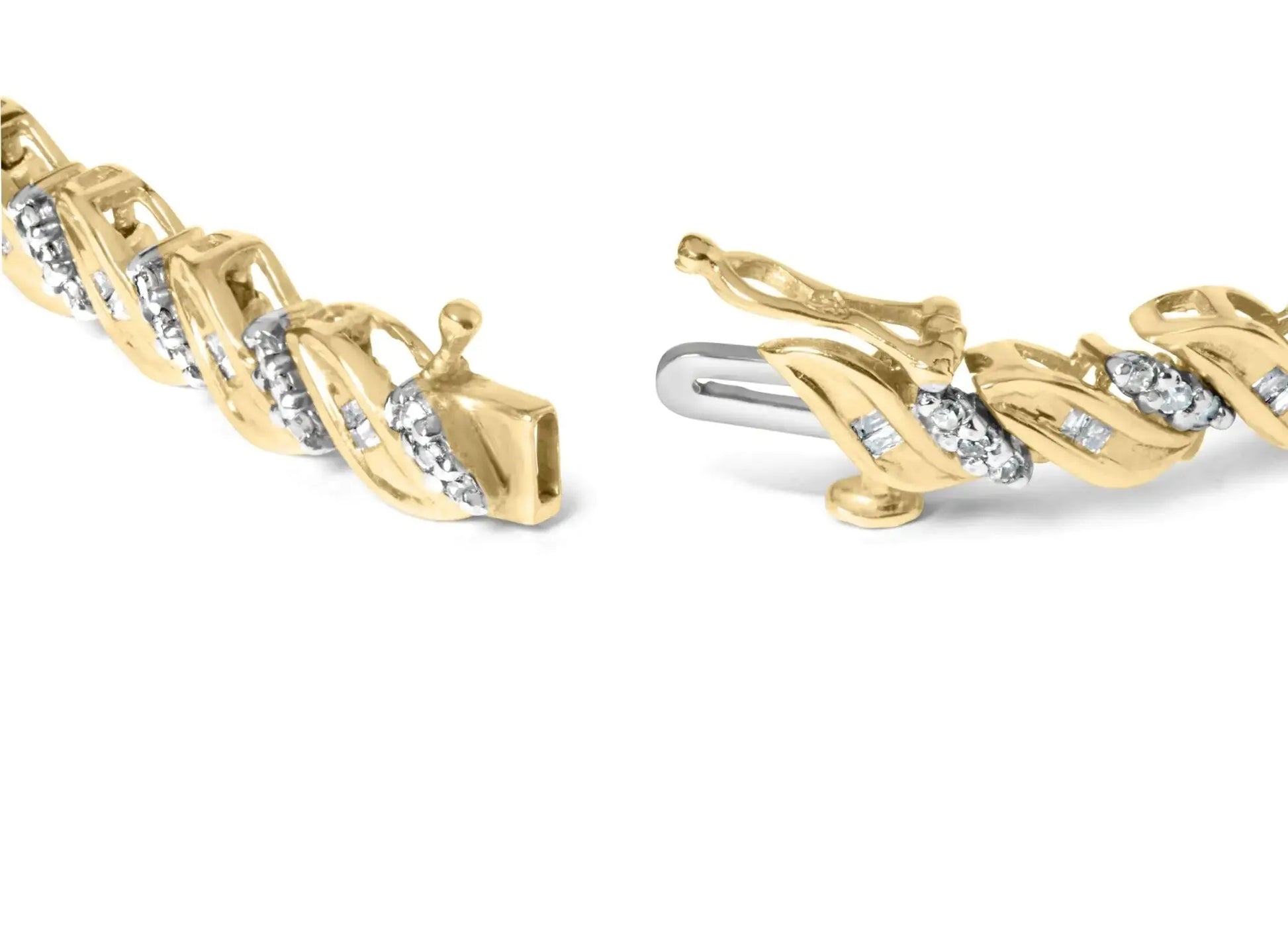 10k Gold 1.00 Cttw Diamond S-Link Bracelet - Solstik