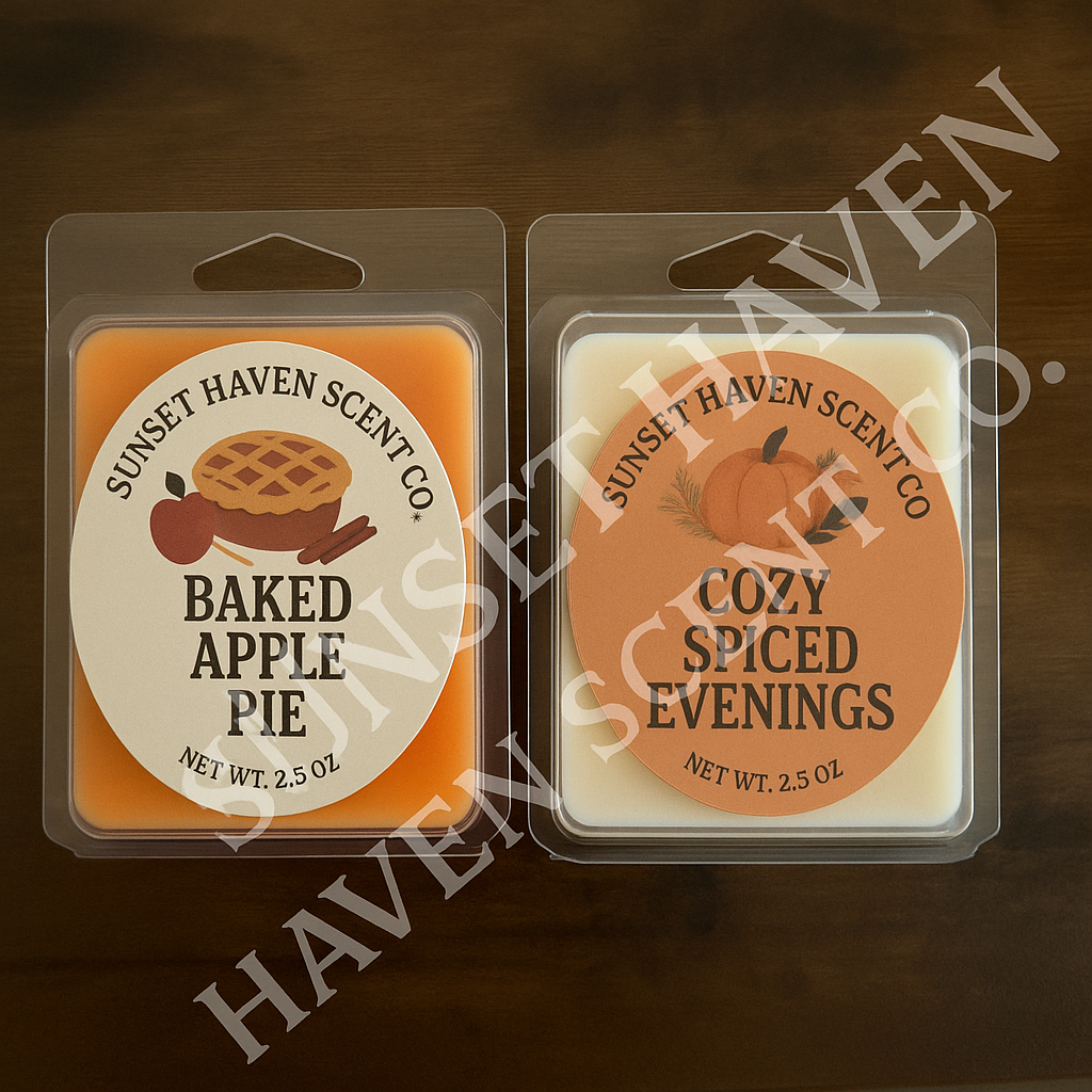 Fall & Halloween Wax Melts – 2.5 oz Clamshells | Cozy & Spooky Scents