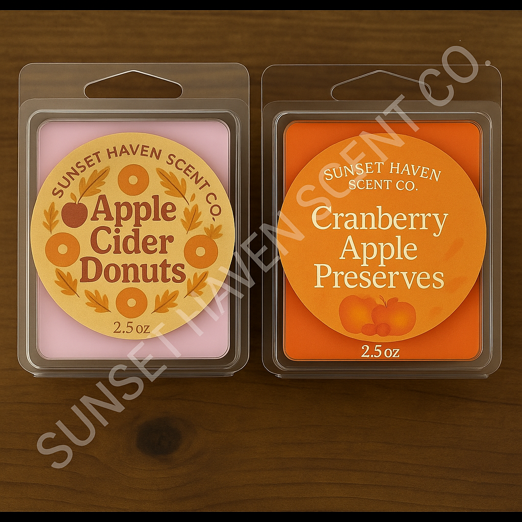 Fall & Halloween Wax Melts – 2.5 oz Clamshells | Cozy & Spooky Scents
