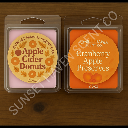 Fall & Halloween Wax Melts – 2.5 oz Clamshells | Cozy & Spooky Scents
