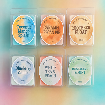 Sunset Haven Scent Co. Wax Melts – 2.5 oz Clamshells