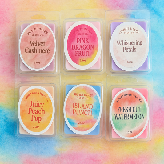 Sunset Haven Scent Co. Wax Melts – 2.5 oz Clamshells