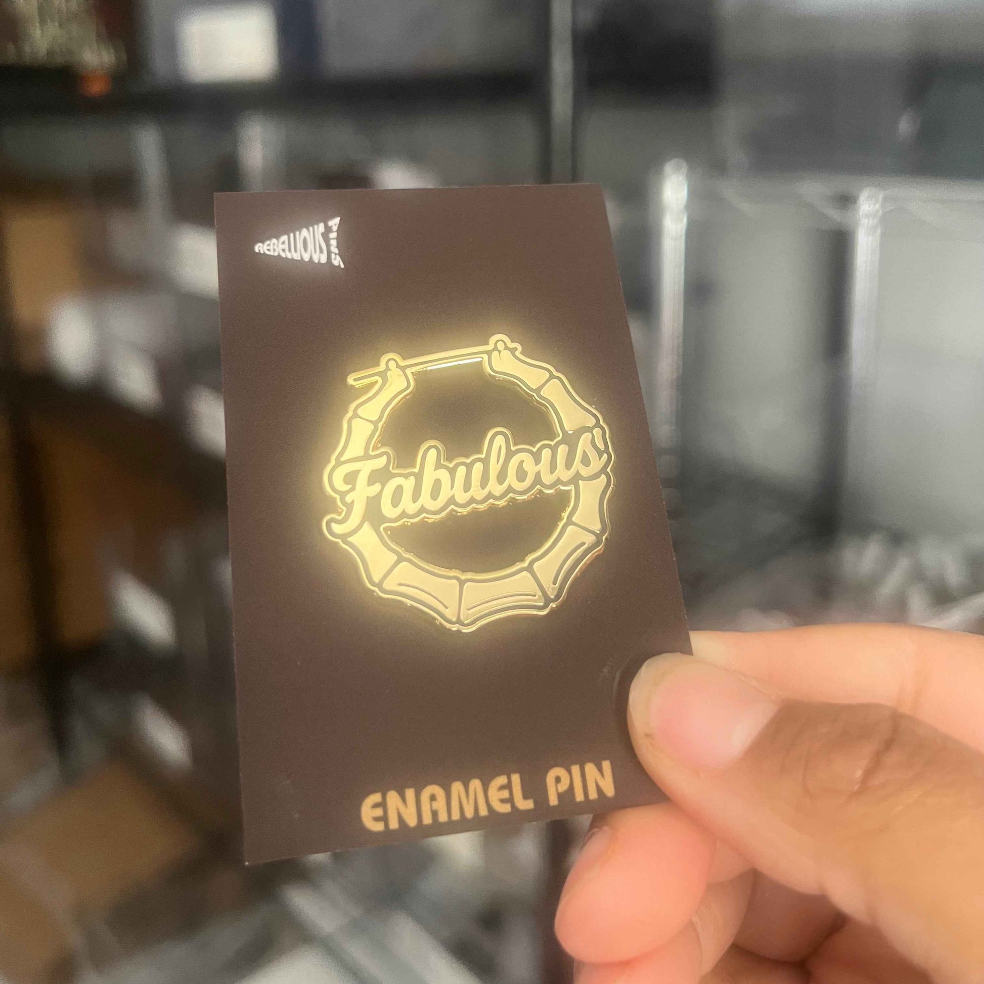 Bamboo Earring Enamel Pin