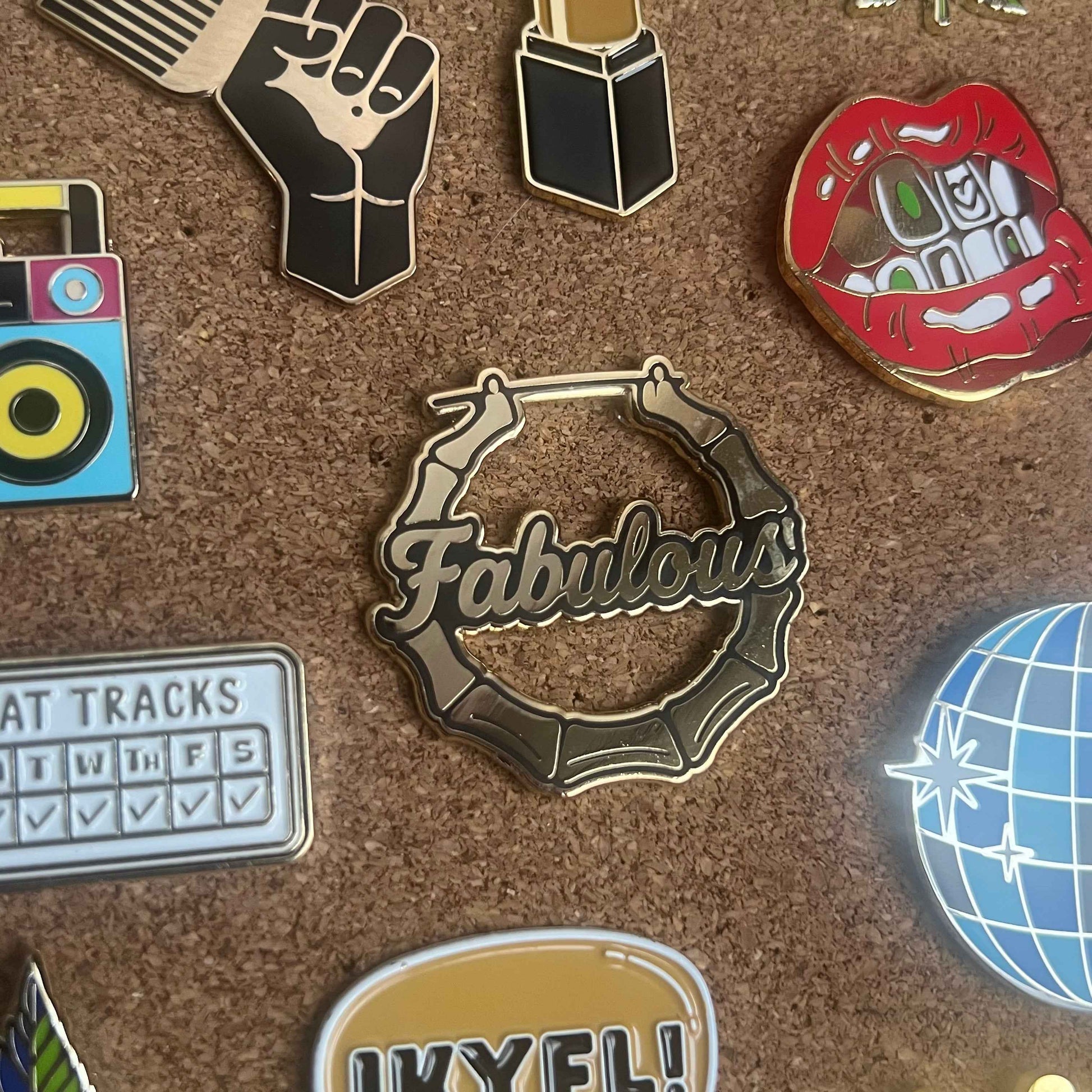 Bamboo Earring Enamel Pin