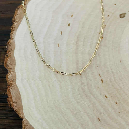BABY PAPER CLIP CHOKER NECKLACE