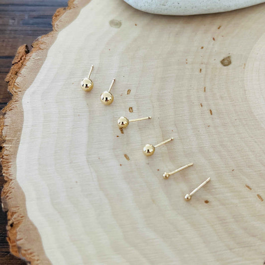 BALL STUD EARRINGS