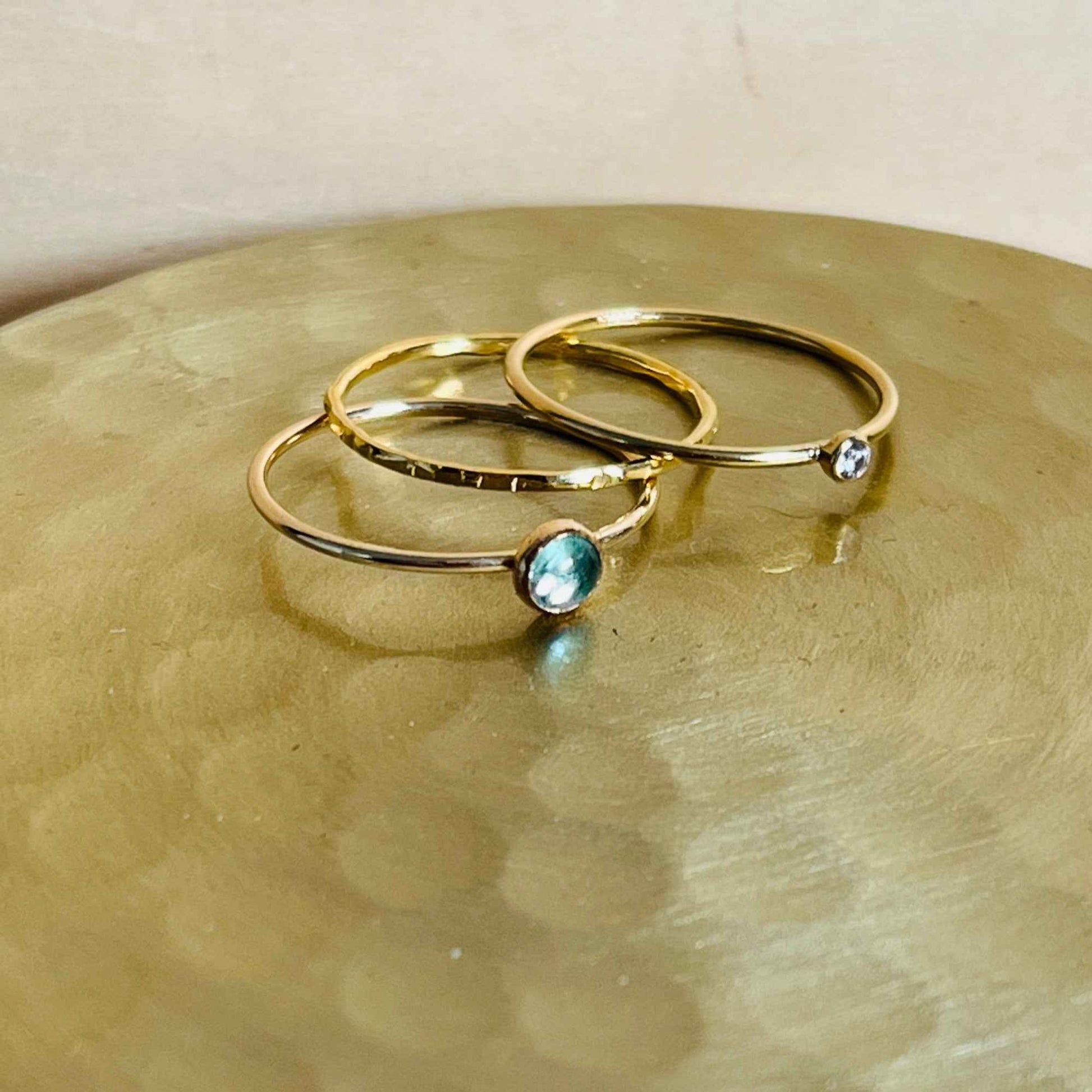 BLUE APATITE RING