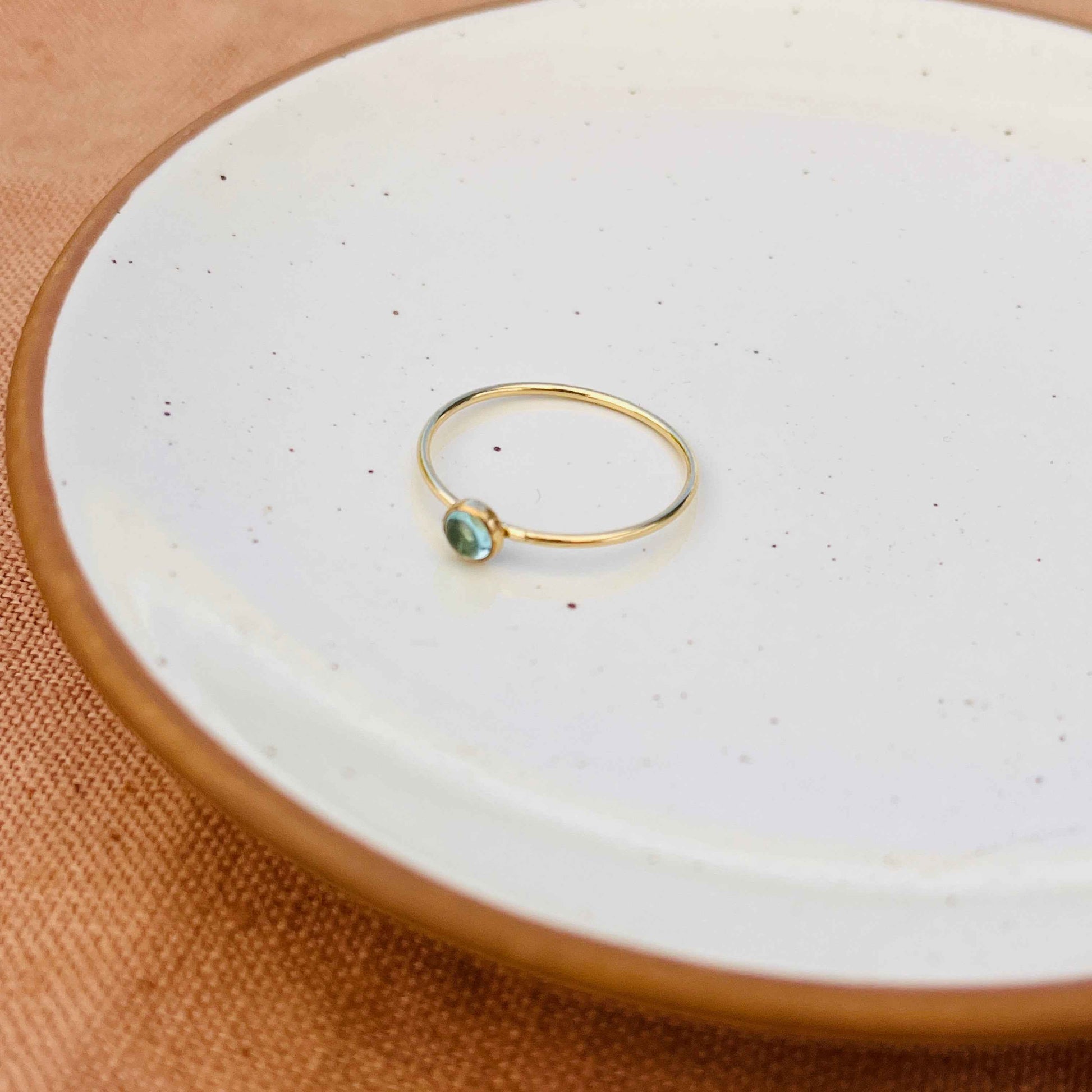 BLUE APATITE RING