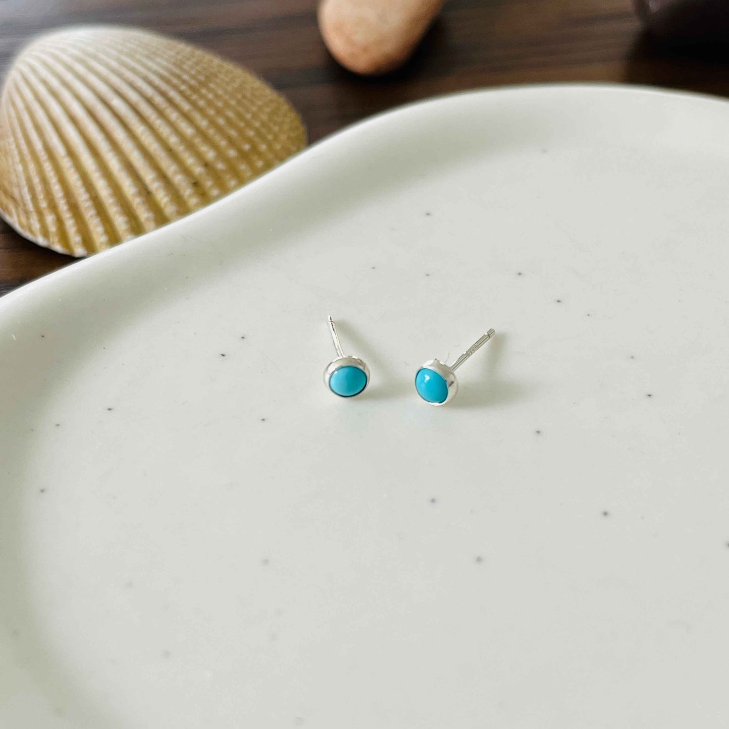 TURQUOISE STUD EARRINGS