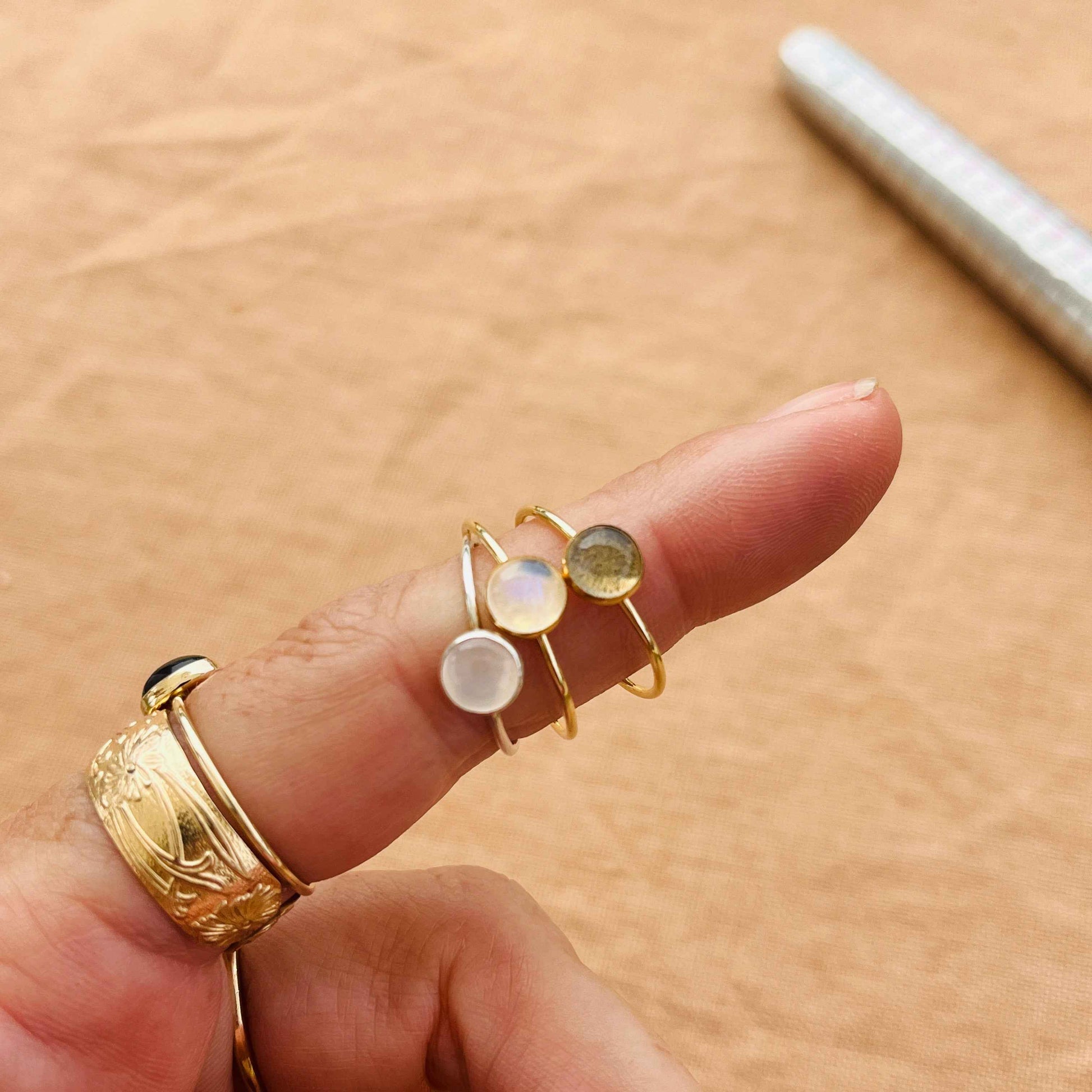 LARGE GEMSTONE RING