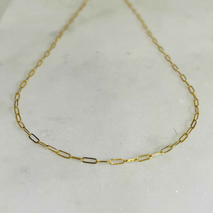 BABY PAPER CLIP CHOKER NECKLACE