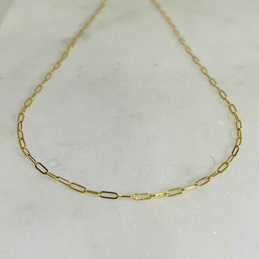 BABY PAPER CLIP CHOKER NECKLACE