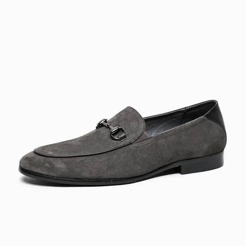 Men's Elegant Suede Horsebit Loafers - Solstik