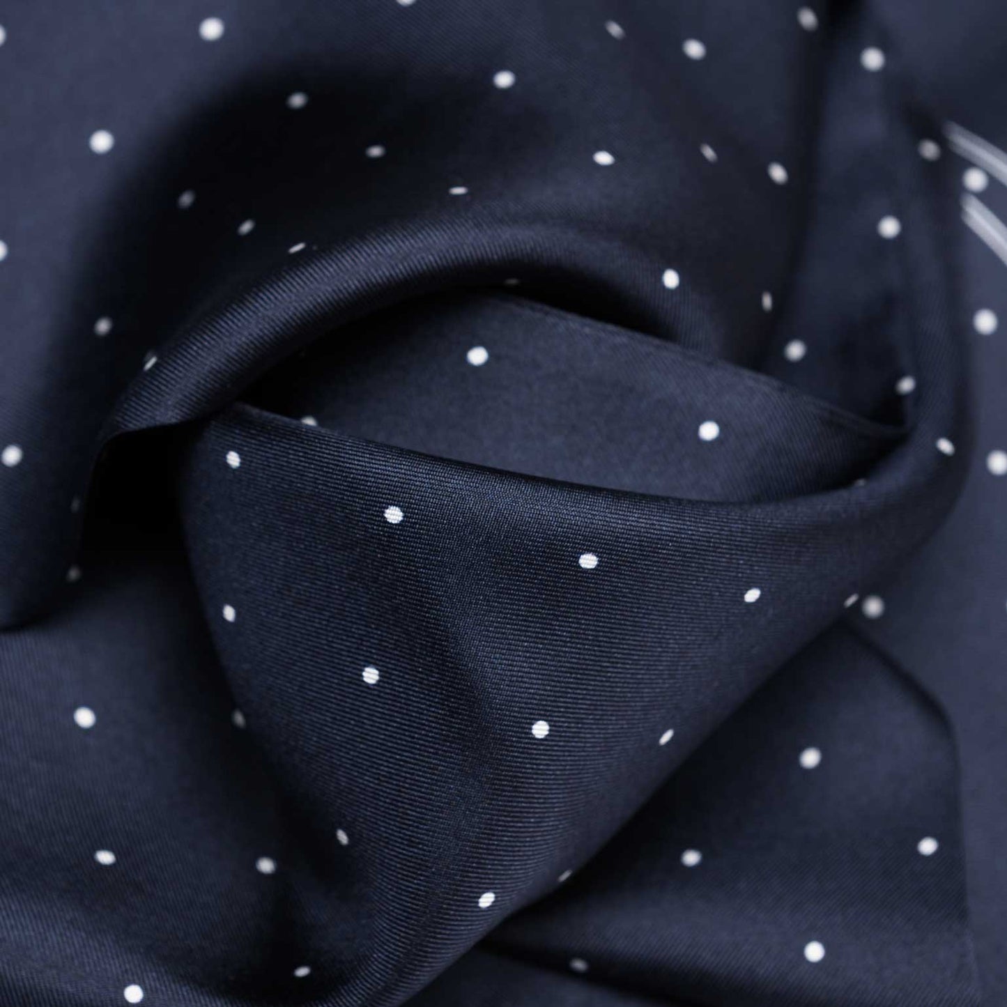 Savona - Slim Silk Scarf - Midnight Blue - Solstik