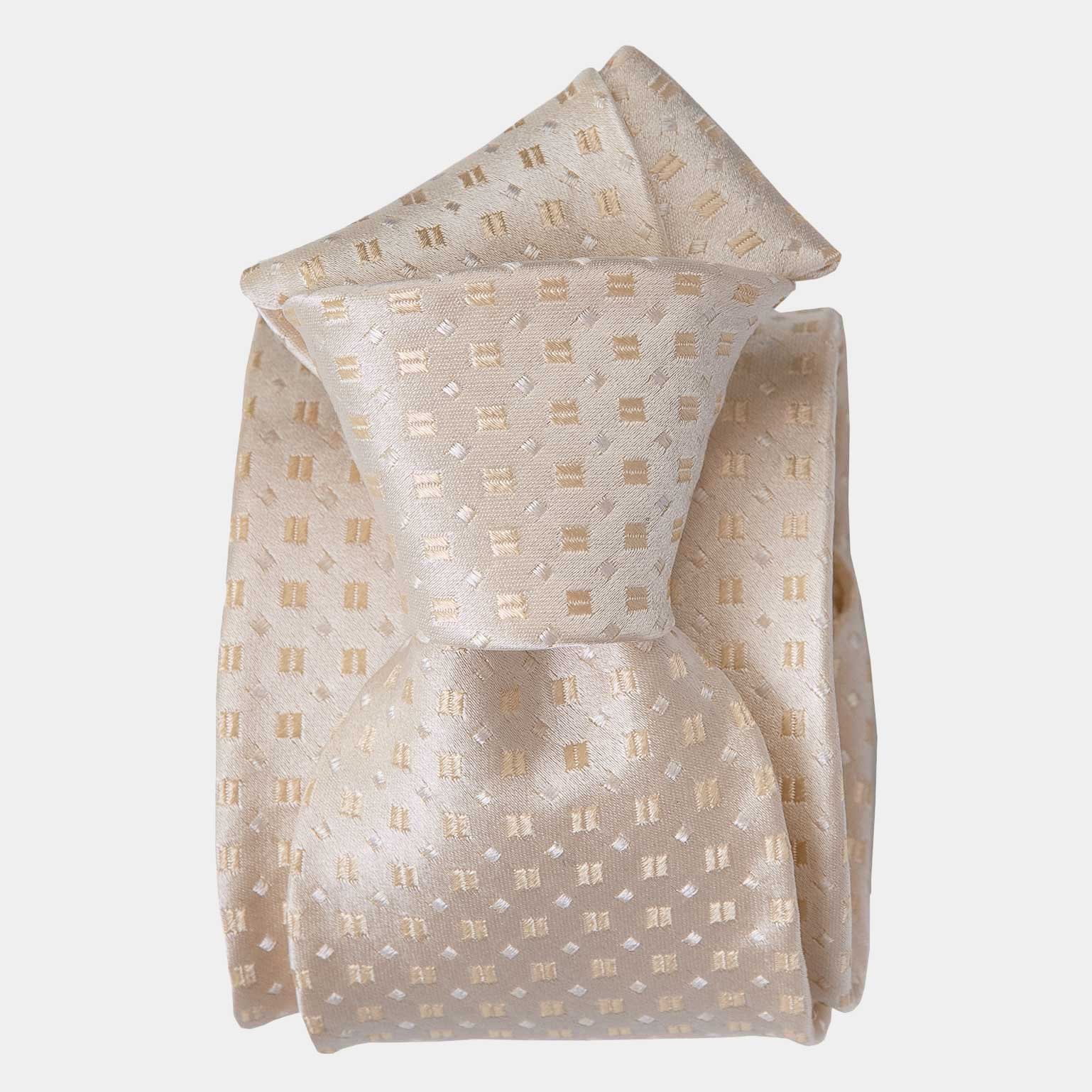 Barbera - Silk Jacquard Tie - Champagne - Solstik