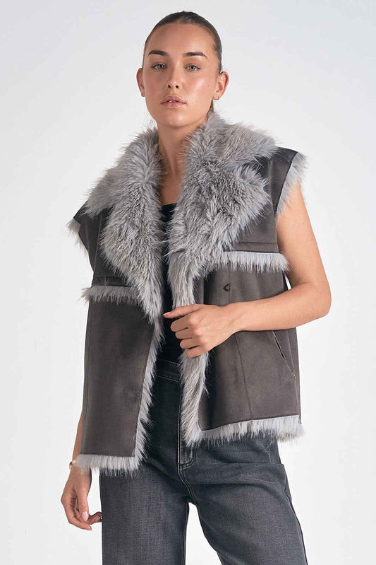 Faux Fur Long Vest