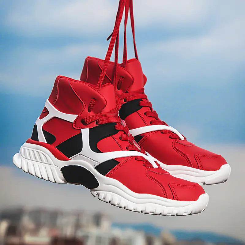 Men's High-Top Sneakers - Hip Hop Casual Style - Solstik
