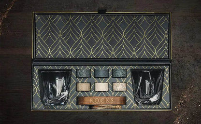 Whiskey Connoisseur's Choice Set - Stones & Twist Glass - Solstik