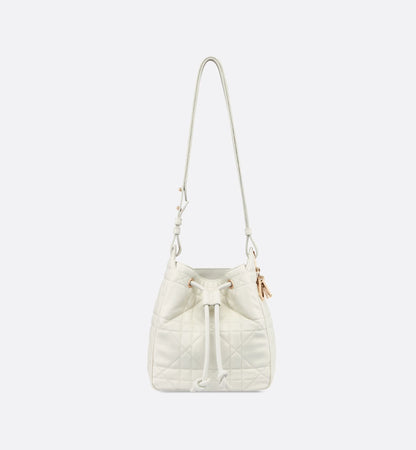 Small D-Motion Bag Ivory Macrocannage Lambskin