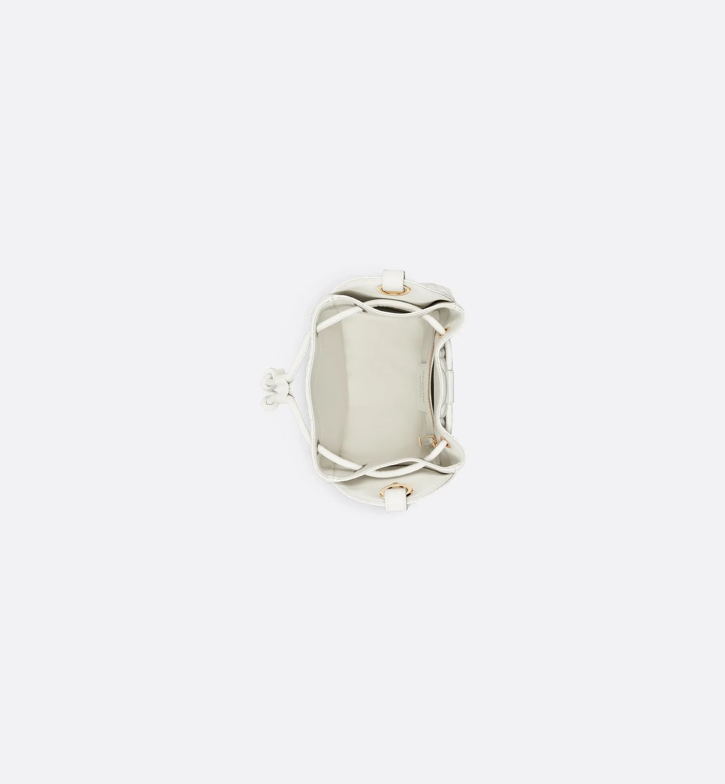 Small D-Motion Bag Ivory Macrocannage Lambskin