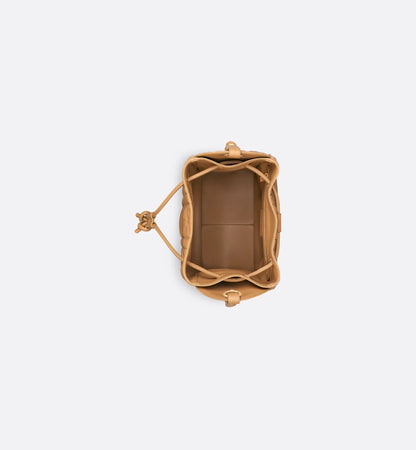 Medium D-Motion Bag Light Gold-Tone Macrocannage Lambskin