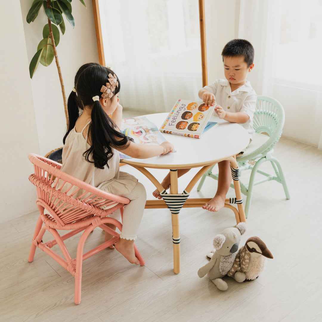Maya Kids Chair - Peach Pink