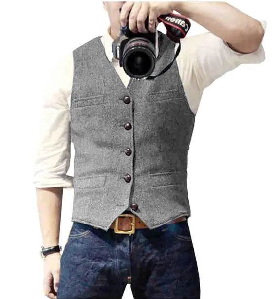 Cashmere/ Wool Blend Business/ Casual Luxury Vest - Solstik