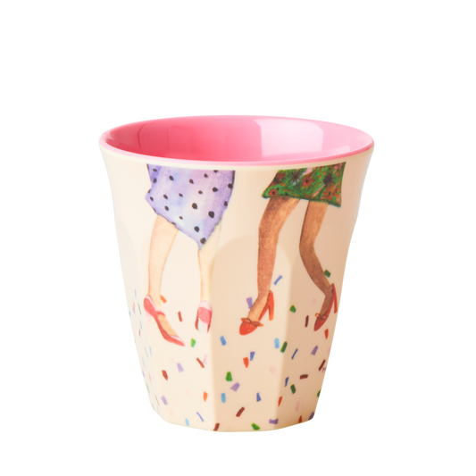 Melamine Cups 'DANCE IT OUT' Prints - Small - 6 pcs. in Gift Box