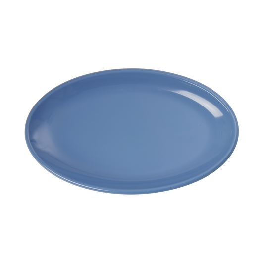 Medium Melamine Serving Dish - Dusty Blue